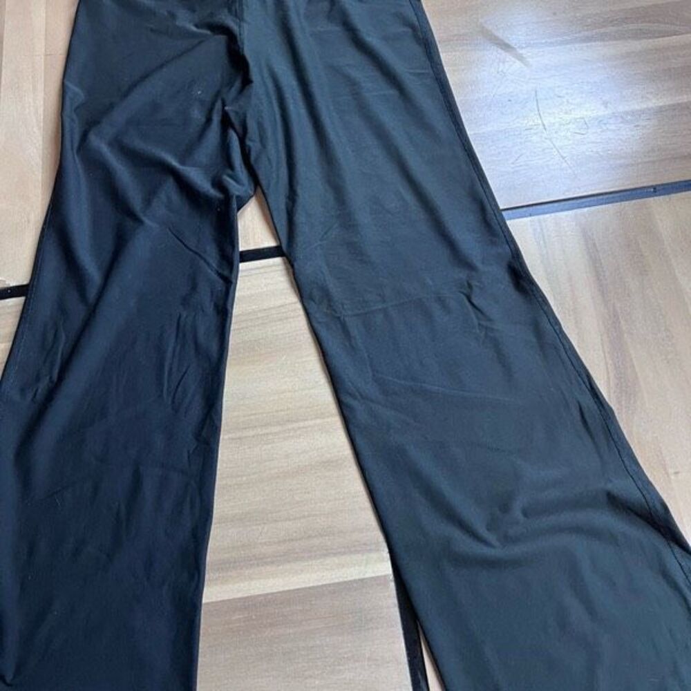 Nike Black Grey Athletic FITDRY Stretch Flare Yoga Track Pants,Women Sz XS